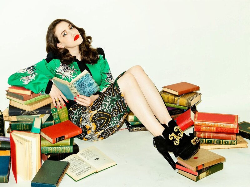 Woman Sitting in Books