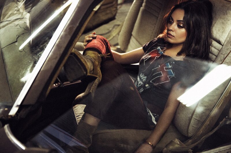 Woman Sitting in Car — Brown, Dramatic