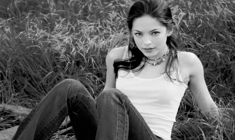 Woman Sitting in Grass — Black, Calm