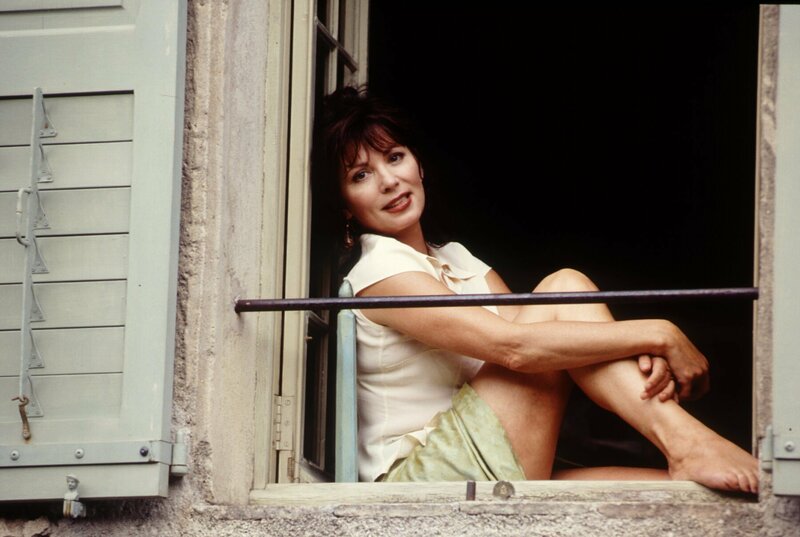 Woman Sitting in Window — White