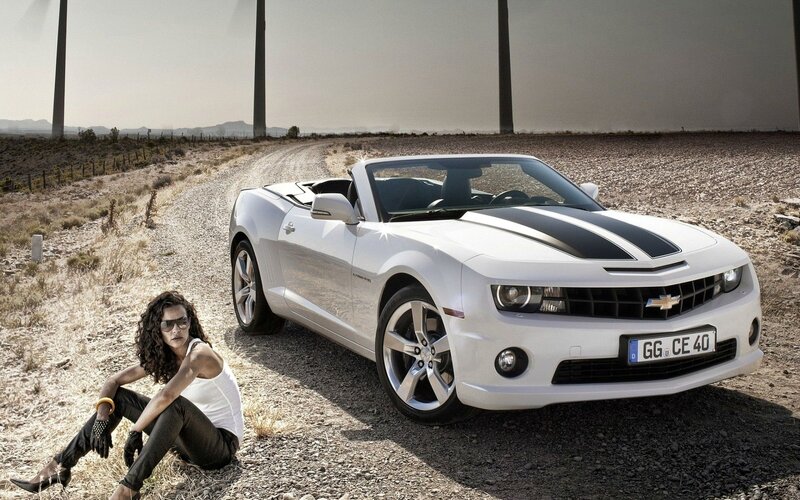 Woman Sitting Near Car