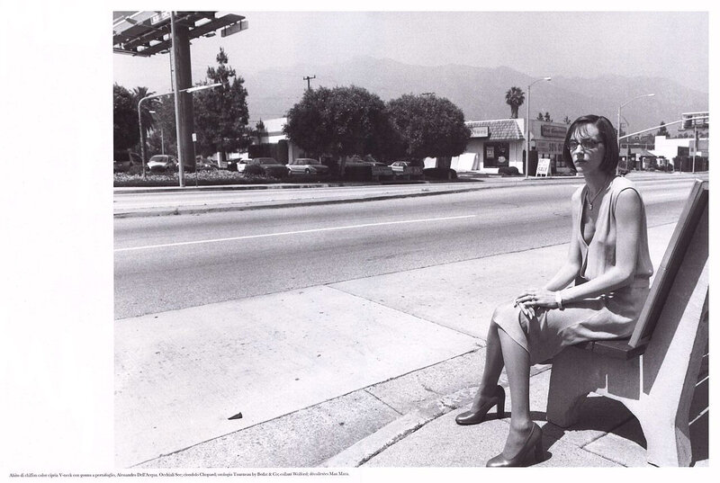 Woman sitting on a bench