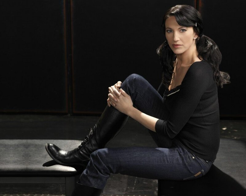 woman sitting on a bench