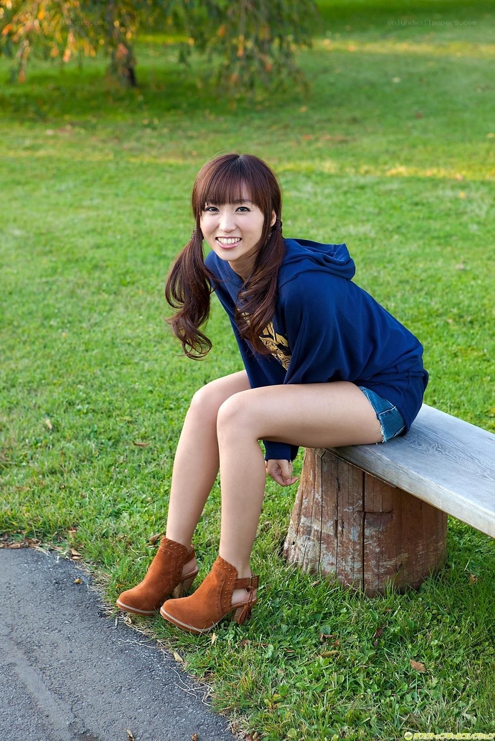 Woman sitting on a bench