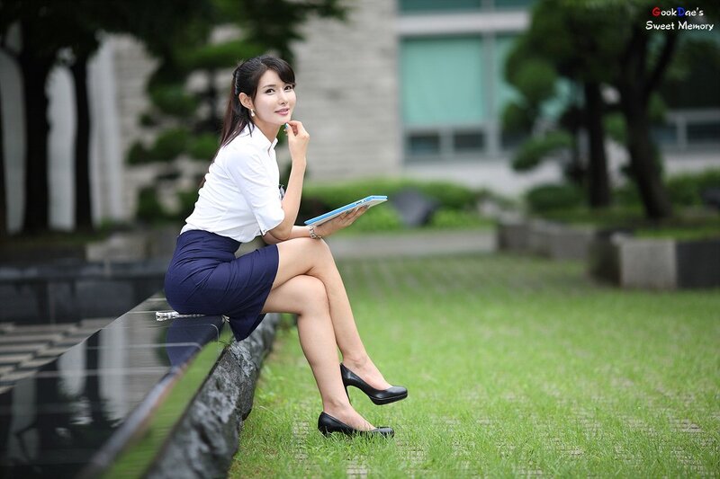 woman sitting on a bench