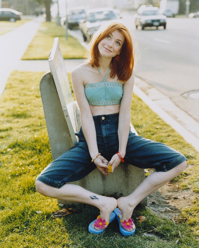 Woman sitting on a bench