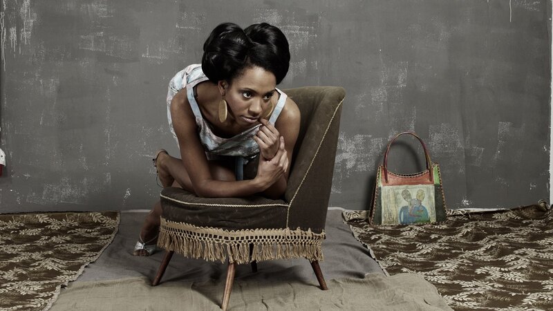woman sitting on a chair