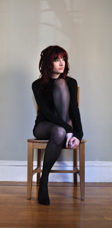 woman sitting on a chair