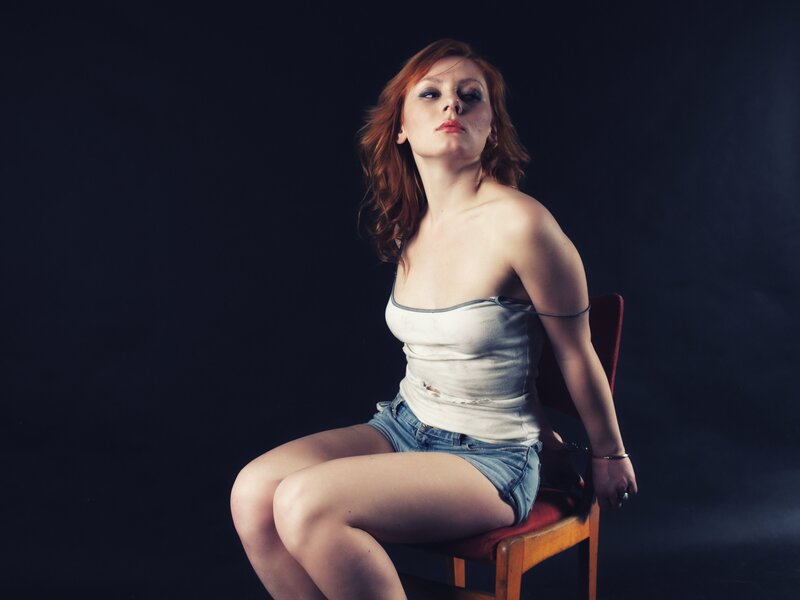 Woman sitting on a chair