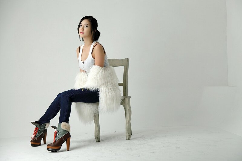 woman sitting on a chair
