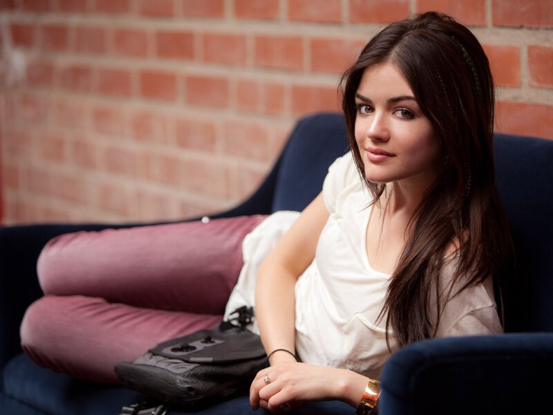 woman sitting on a couch