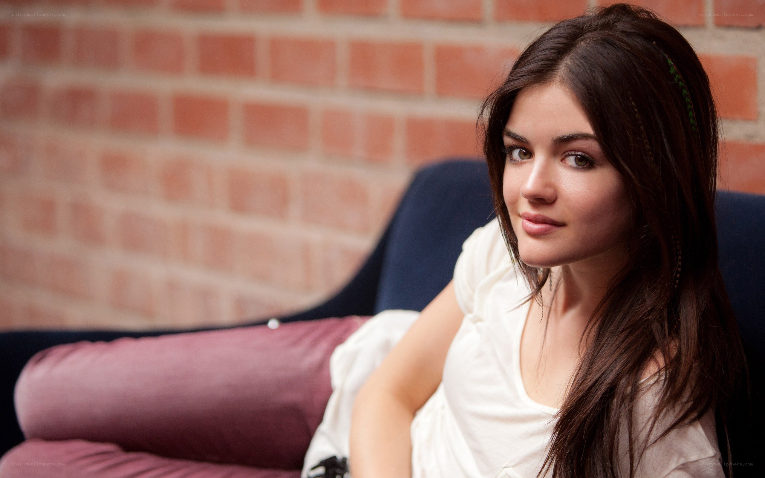 woman sitting on a couch