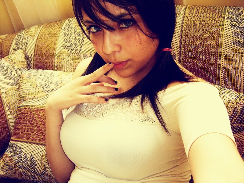 woman sitting on a couch