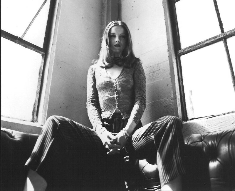 woman sitting on a couch