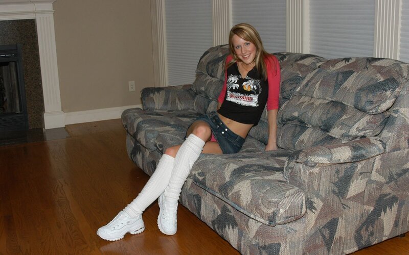 woman sitting on a couch