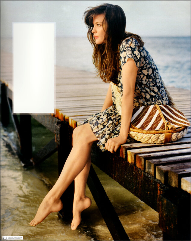 woman sitting on a pier