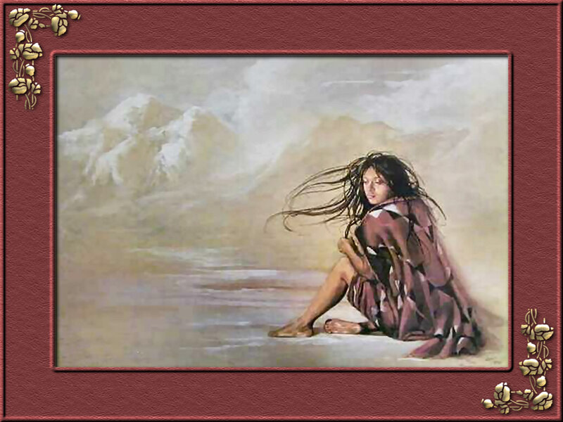 Woman Sitting on Beach — Brown, Serene
