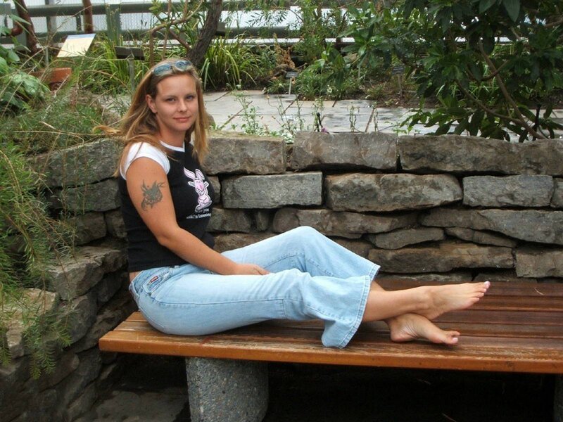 Woman Sitting on Bench — Brown, Calm, Afternoon