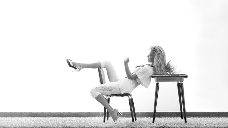 woman sitting on chair