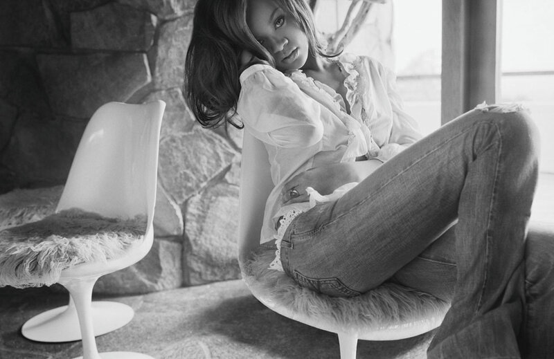 Woman Sitting on Chair — Black, Calm, Photograph
