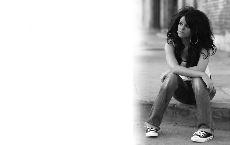 Woman Sitting on Curb — Black, Contemplative