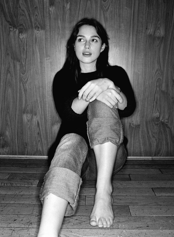 woman sitting on floor