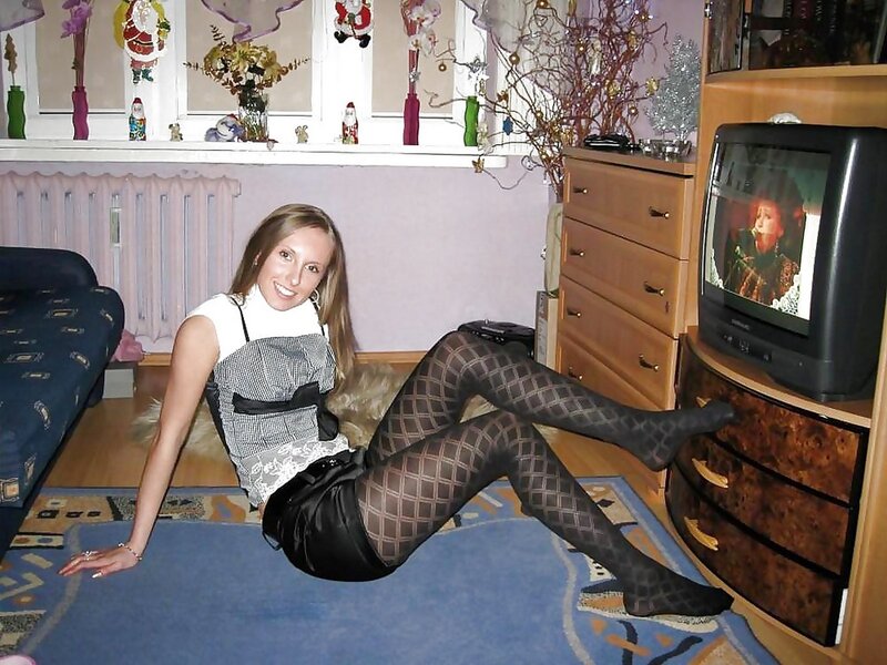 Woman Sitting on Floor — Blue, Casual