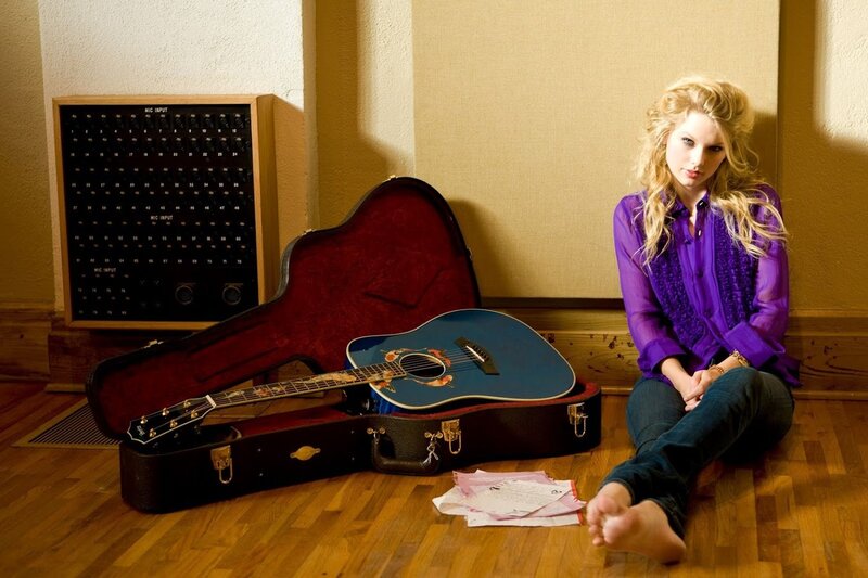 Woman Sitting on Floor — Purple, Contemplative, Photograph