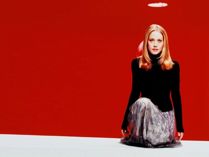 Woman Sitting on Floor — Red, Neutral
