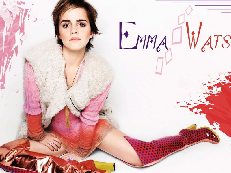Woman Sitting on Floor — White, Stylish