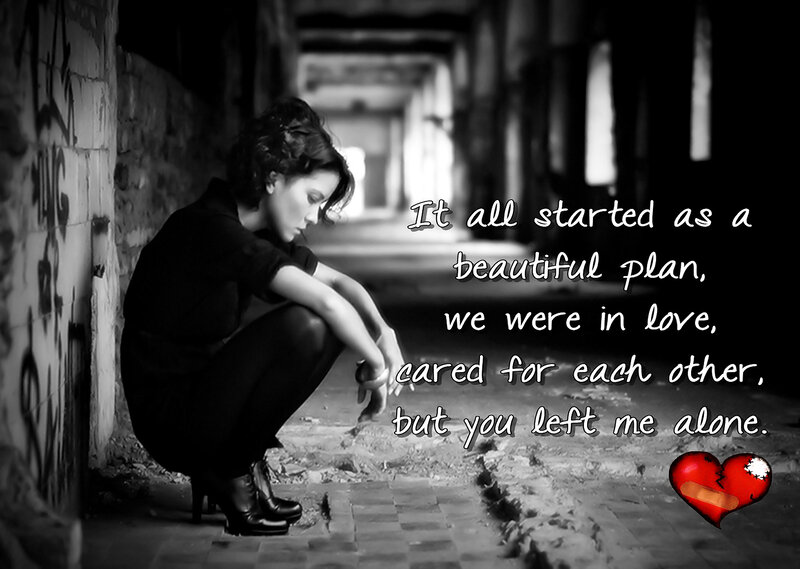 Woman Sitting on Ground — Black, Melancholic