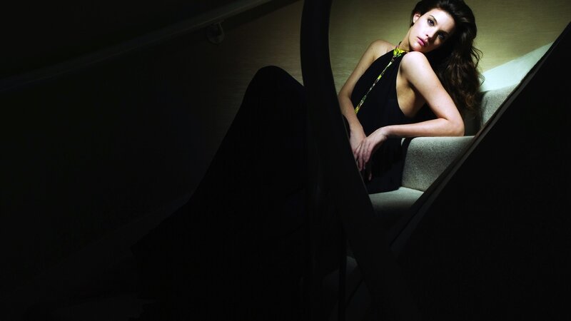 woman sitting on stairs