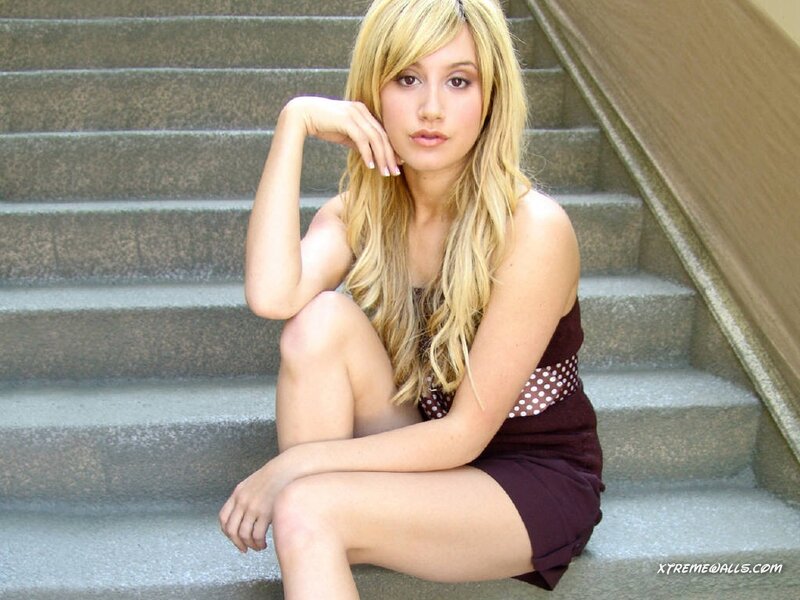 Woman Sitting on Stairs — Blonde