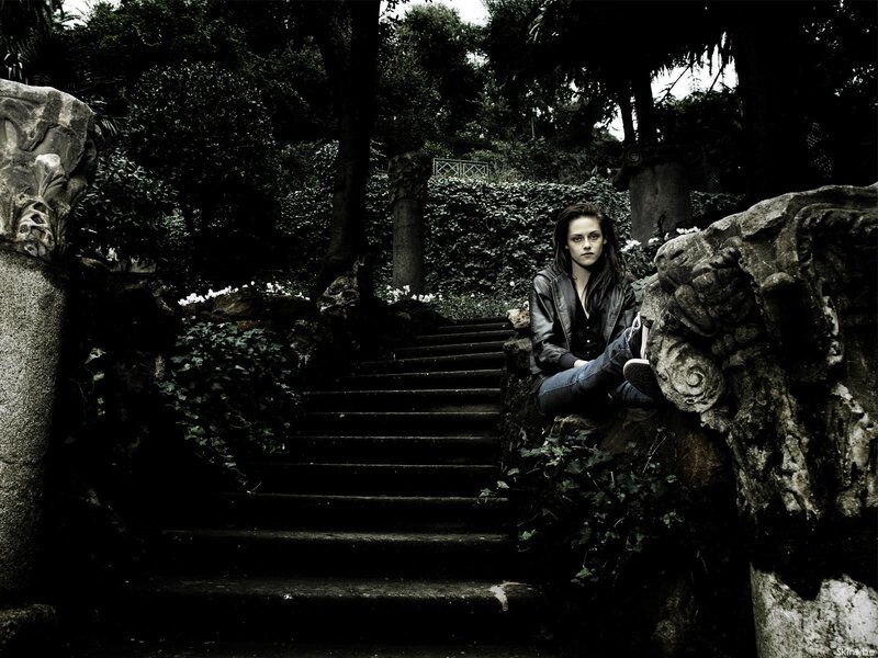 Woman Sitting on Steps — Black, Dramatic, Photograph, Stairs