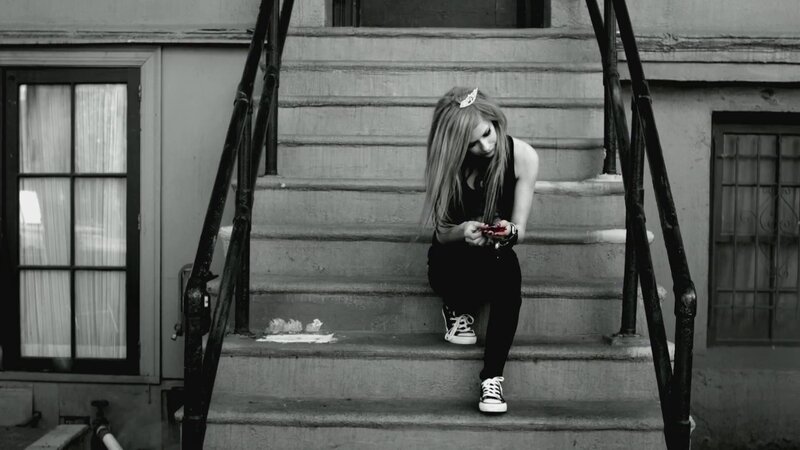 woman sitting on steps