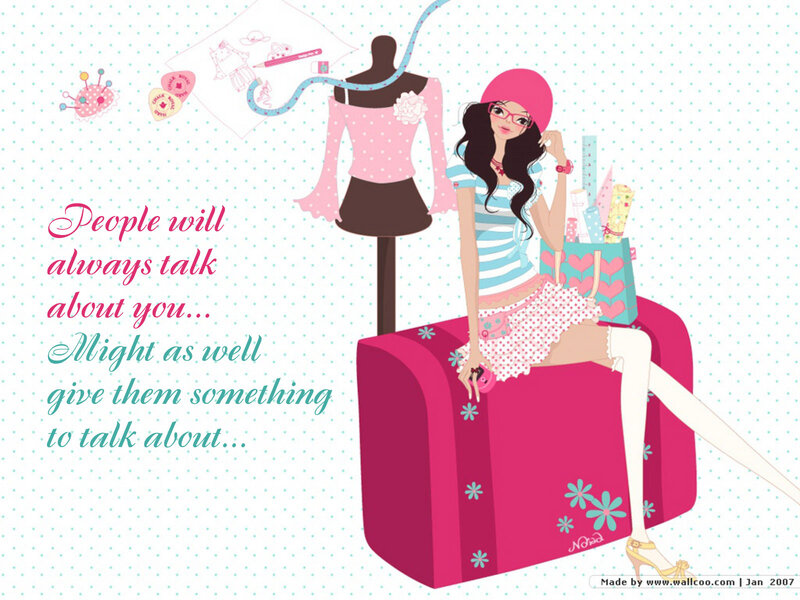 Woman Sitting on Suitcase — Pink