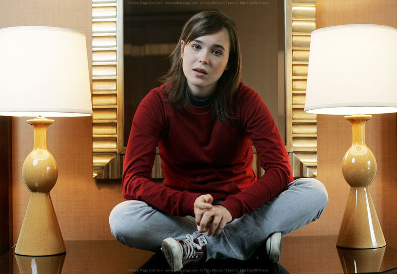 Woman Sitting on Table — Red, Neutral