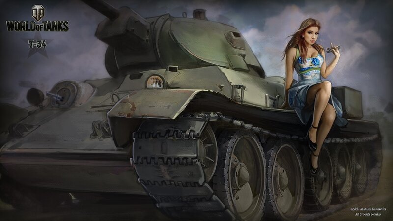 Woman Sitting on Tank — Gray