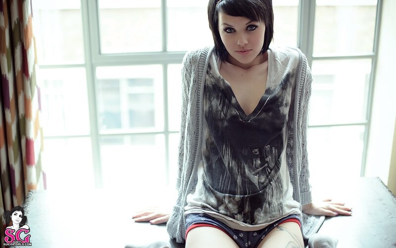 Woman Sitting on Windowsill — Gray, Calm, Afternoon, Photograph, Window