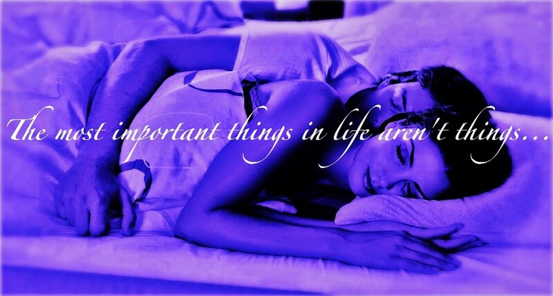 Woman Sleeping in Bed — Purple