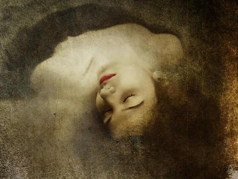 woman sleeping in mist