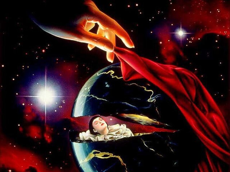 Woman Sleeping in Planet