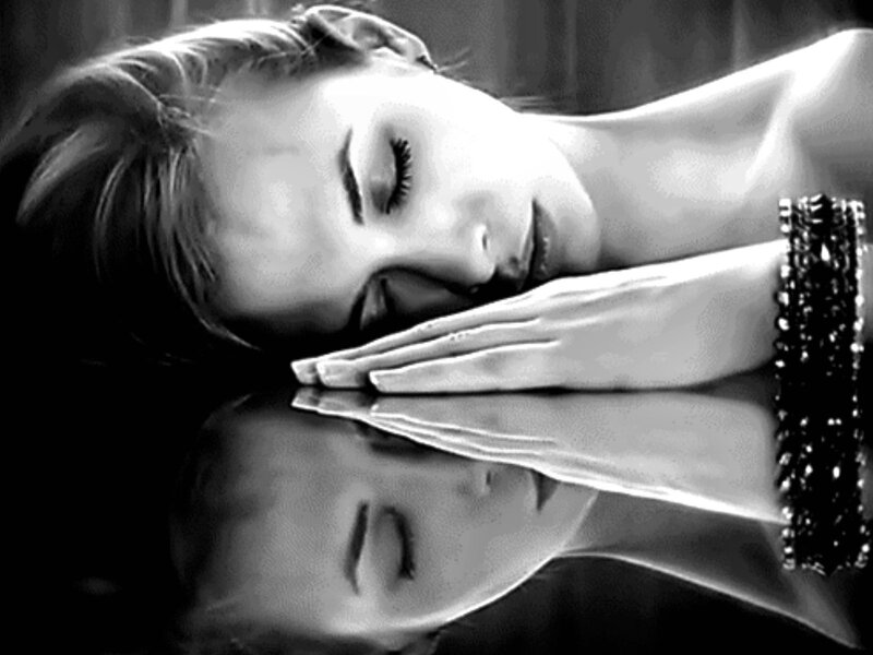 Woman Sleeping on Hand