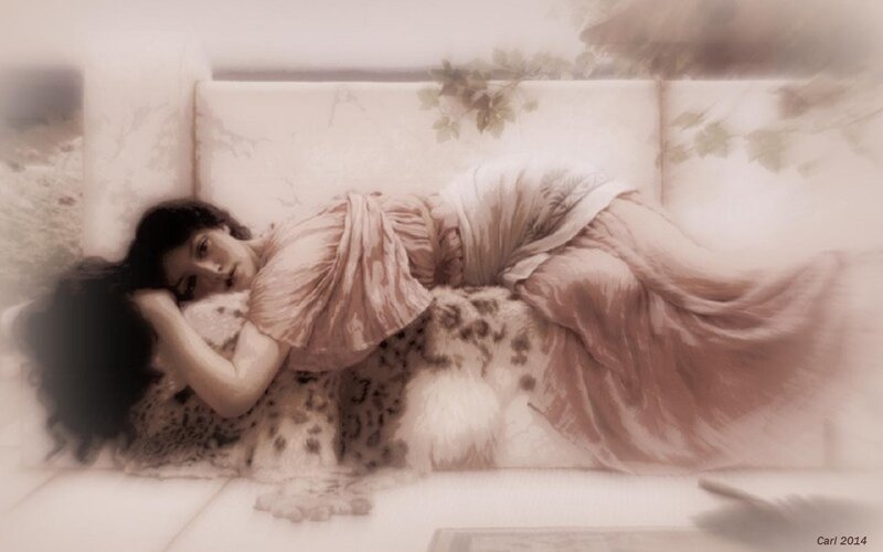Woman Sleeping on Sofa — Beige