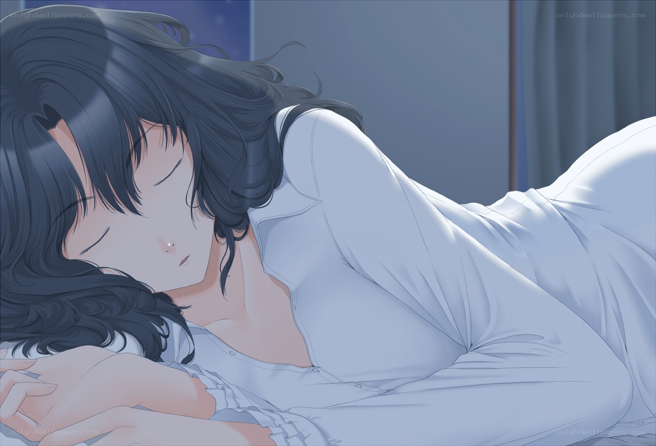woman sleeping peacefully