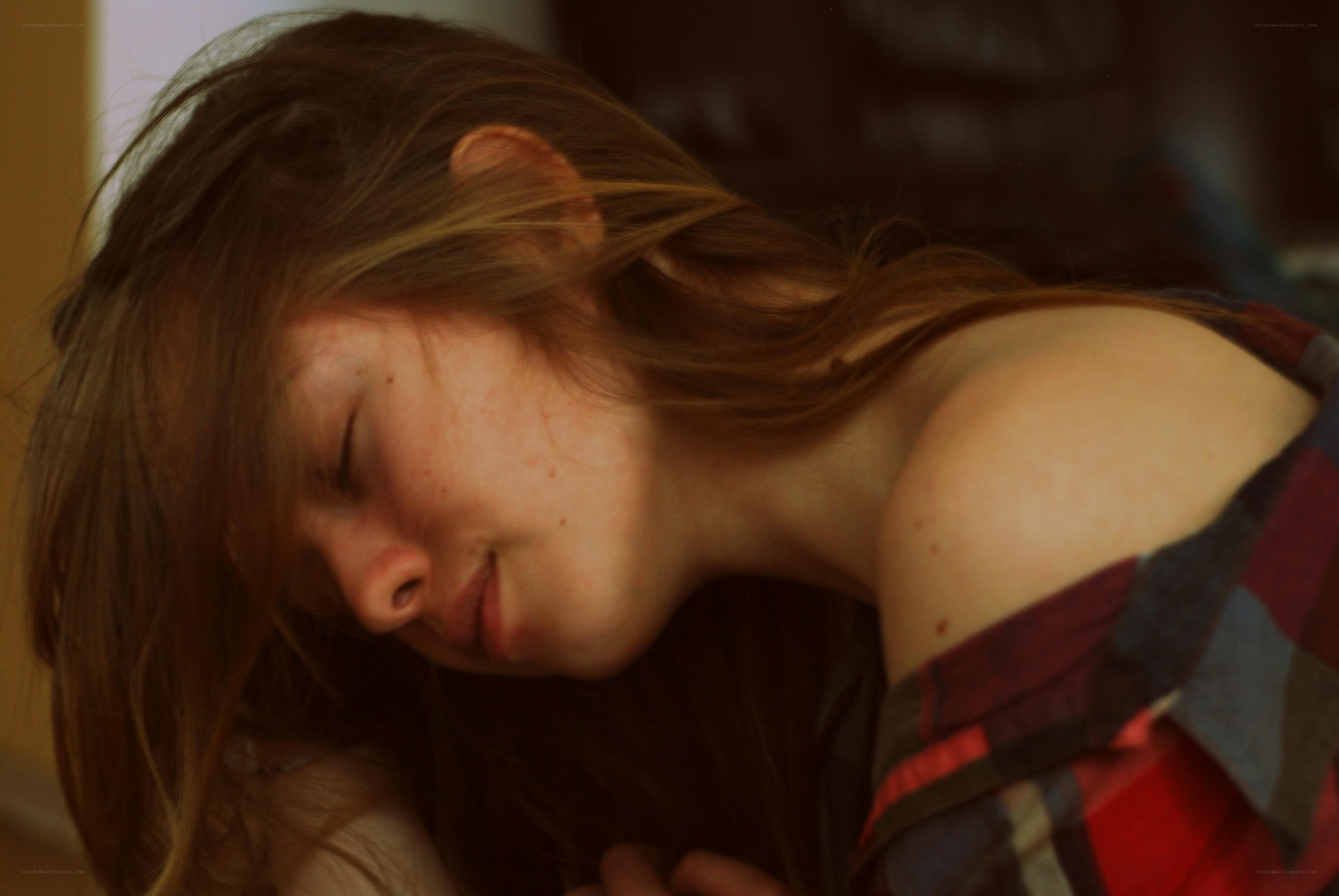 woman sleeping peacefully