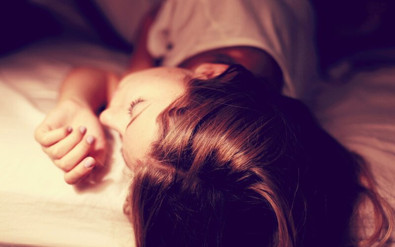 woman sleeping peacefully