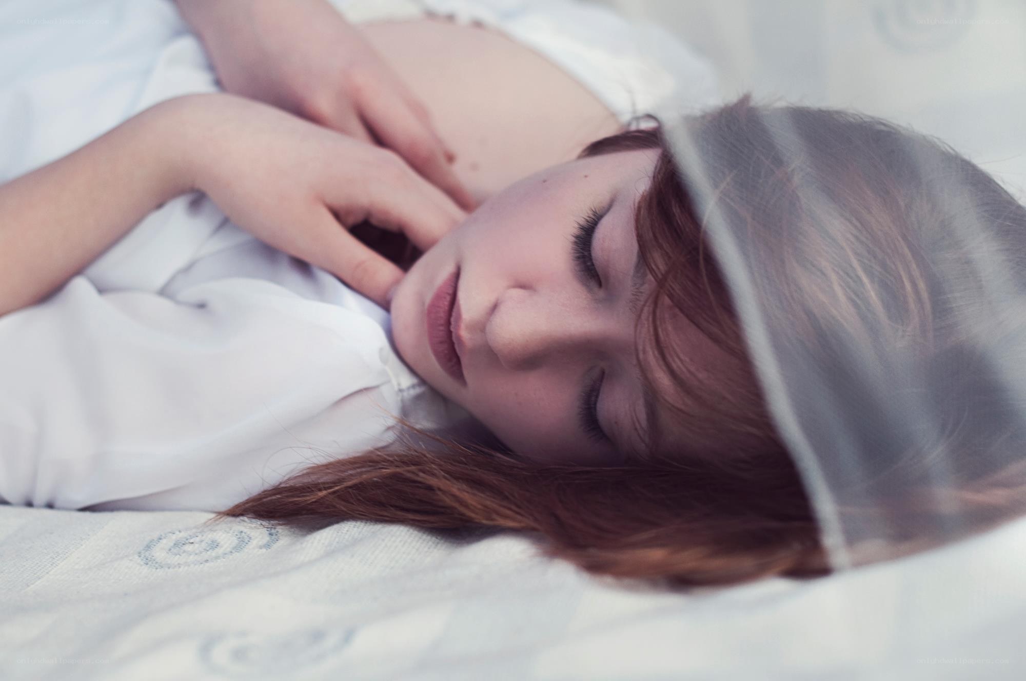 woman sleeping peacefully