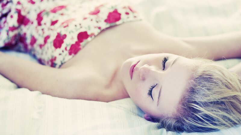woman sleeping peacefully