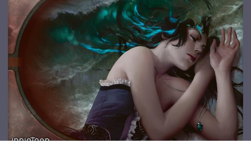 Woman Sleeping Underwater